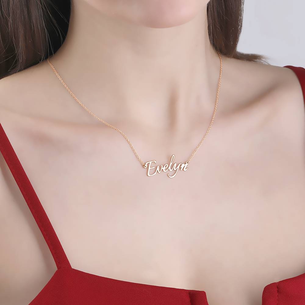 Personalized Nameplate Necklace Custom Name Jewelry