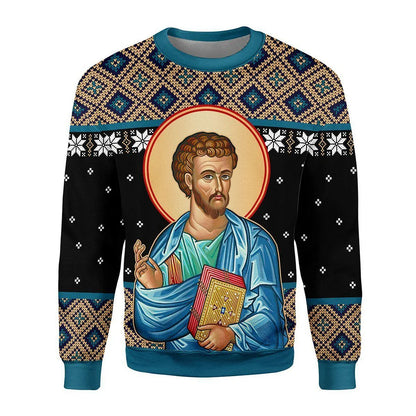 Saint Luke Ugly Christmas Sweater For Men & Women Christmas Gift Sweater US4188 - WeCustomit