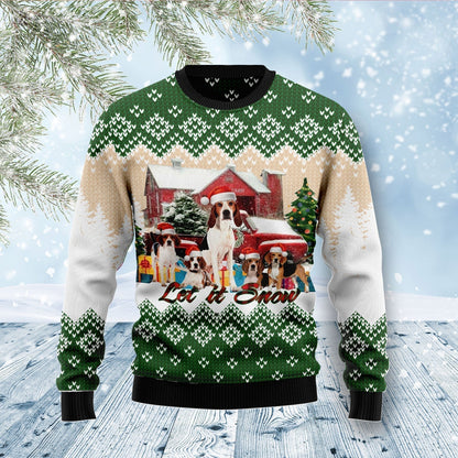 Let It Snow Ugly Christmas Sweater For Men & Women Christmas Gift Sweater US2903 - WeCustomit