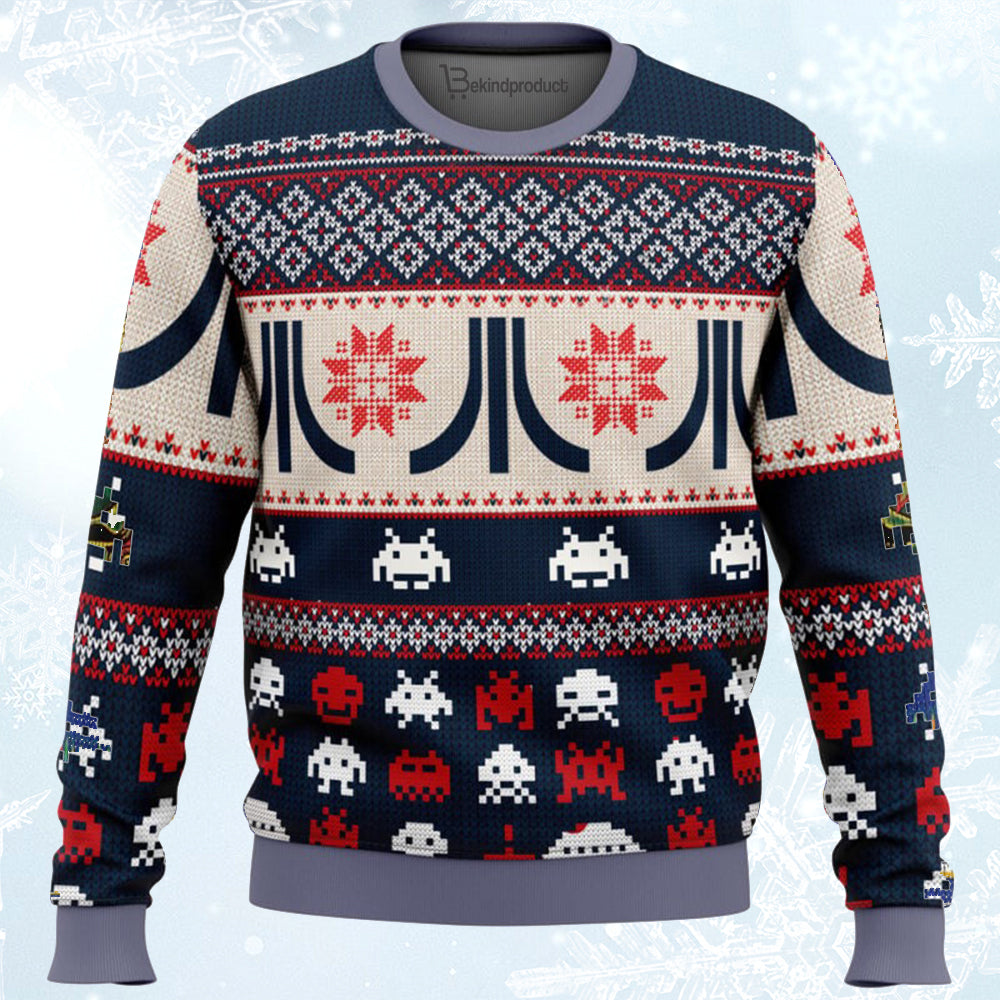 Atari Classic Ugly Christmas Sweater For Men & Women Christmas Gift Sweater BH120 - WeCustomit