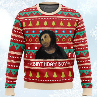 Birthday Boy Potato Jesus Ugly Christmas Sweater For Men & Women Christmas Gift Sweater BH472 - WeCustomit