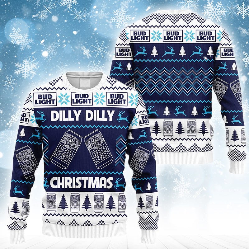 Bud Light Dilly Dilly Ugly Sweater - WeCustomit