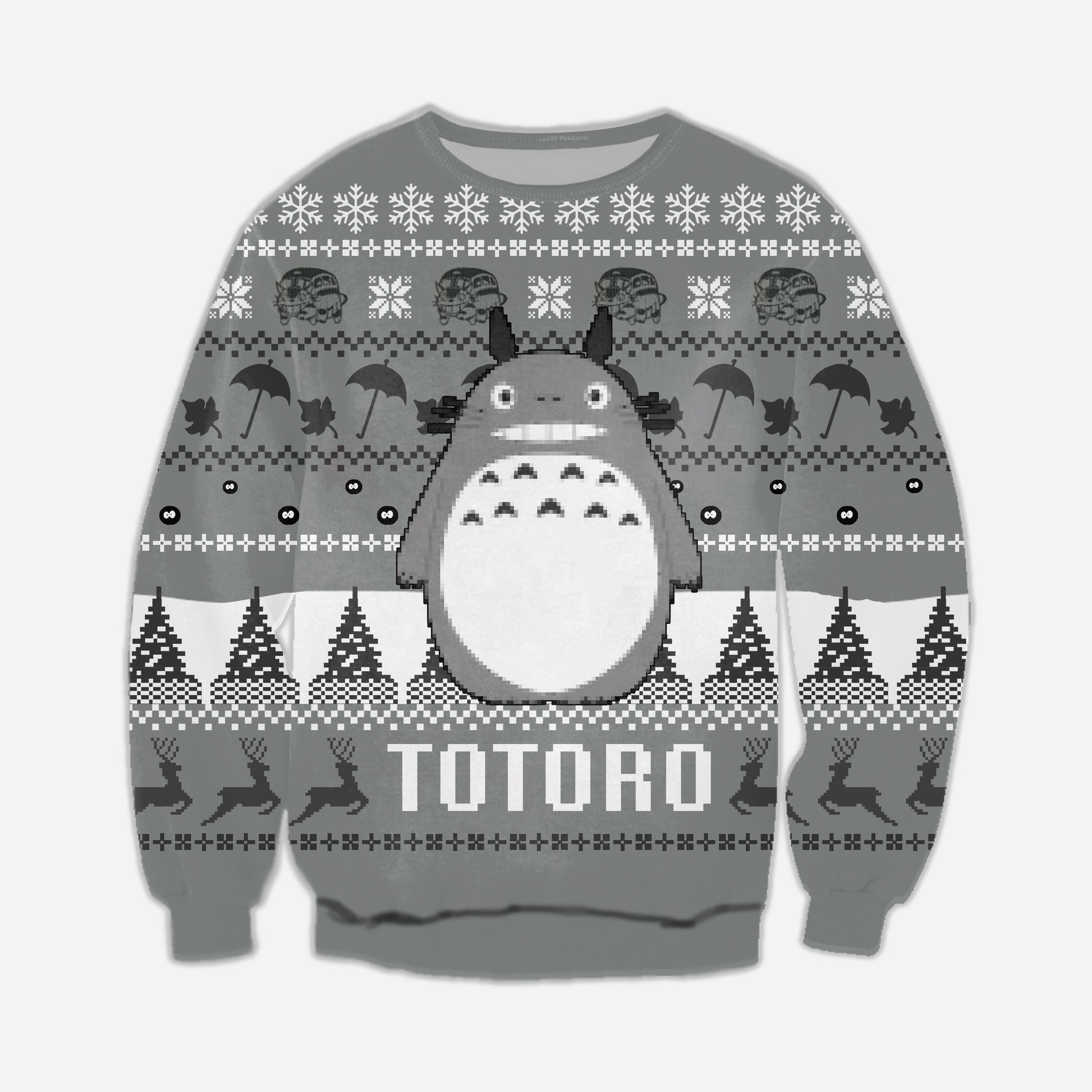 Totoro Merry Christmas Ugly Christmas Sweater For Men & Women Christmas Gift Sweater CEE002 - WeCustomit