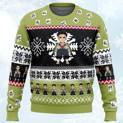 Christmas Gyomei Himejima Demon Slayer Ugly Christmas Sweater For Men & Women Christmas Gift Sweater PT671 - WeCustomit