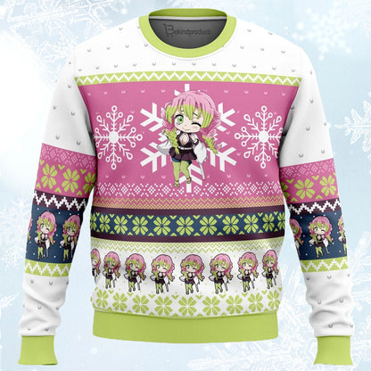 Christmas Mitsuri Kanroji Demon Slayer Ugly Christmas Sweater For Men & Women Christmas Gift Sweater PT675 - WeCustomit