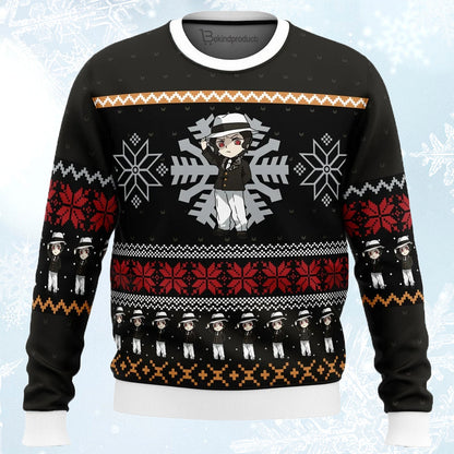 Christmas Muzan Kibutsuji Demon Slayer Ugly Christmas Sweater For Men & Women Christmas Gift Sweater PT677 - WeCustomit