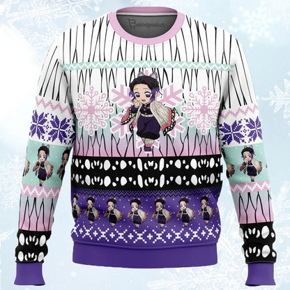 Christmas Shinobu Kocho Demon Slayer Ugly Christmas Sweater For Men & Women Christmas Gift Sweater PT679 - WeCustomit