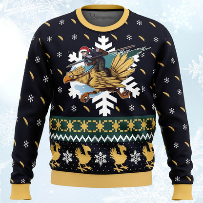 Chocobo Christmas Ugly Christmas Sweater For Men & Women Christmas Gift Sweater PT283 - WeCustomit