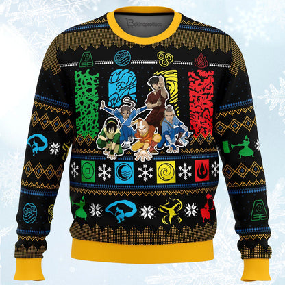 Christmas Avatar Last Airbender Ugly Christmas Sweater For Men & Women Christmas Gift Sweater PT713 - WeCustomit