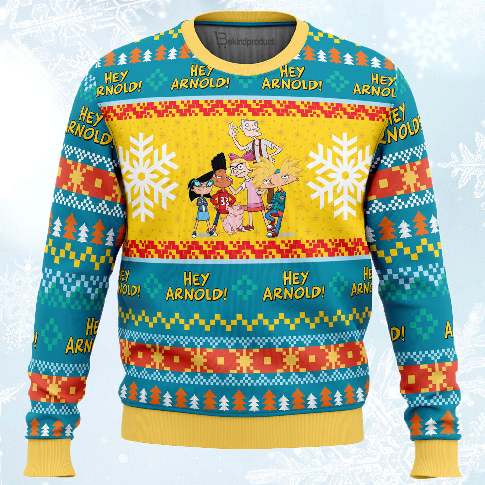 Christmas Hey Arnold! Nickelodeon Ugly Christmas Sweater For Men & Women Christmas Gift Sweater PT636 - WeCustomit