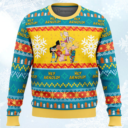 Christmas Hey Arnold! Nickelodeon Ugly Christmas Sweater For Men & Women Christmas Gift Sweater PT636 - WeCustomit