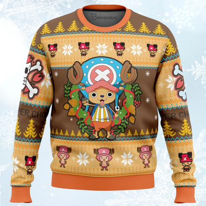Christmas Tony Chopper One Piece Ugly Christmas Sweater For Men & Women Christmas Gift Sweater BH030 - WeCustomit