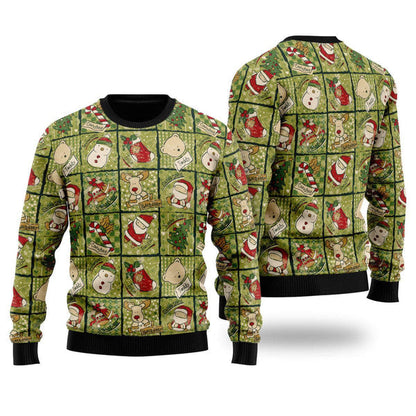 Cute Christmas Pattern Ugly Christmas Sweater For Men & Women Christmas Gift Sweater US1371 - WeCustomit