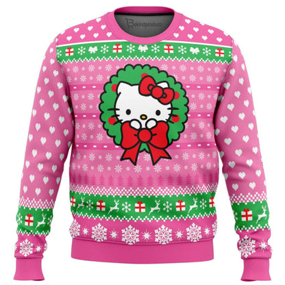 Cute Christmas Hello Kitty Ugly Christmas Sweater For Men & Women Christmas Gift Sweater BH309 - WeCustomit