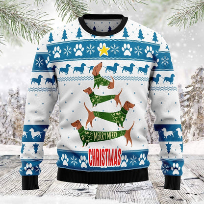 Cute Dog Ugly Christmas Sweater For Men & Women Christmas Gift Sweater US1705 - WeCustomit