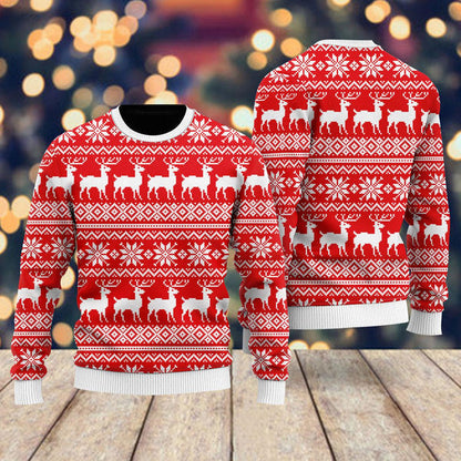 Deermas Christmas Is Lit Ugly Christmas Sweater For Men & Women Christmas Gift Sweater US1379 - WeCustomit