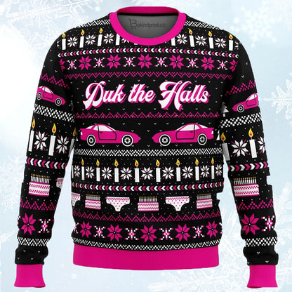 Duk the Halls Sixteen Candles Ugly Christmas Sweater For Men & Women Christmas Gift Sweater PT758 - WeCustomit