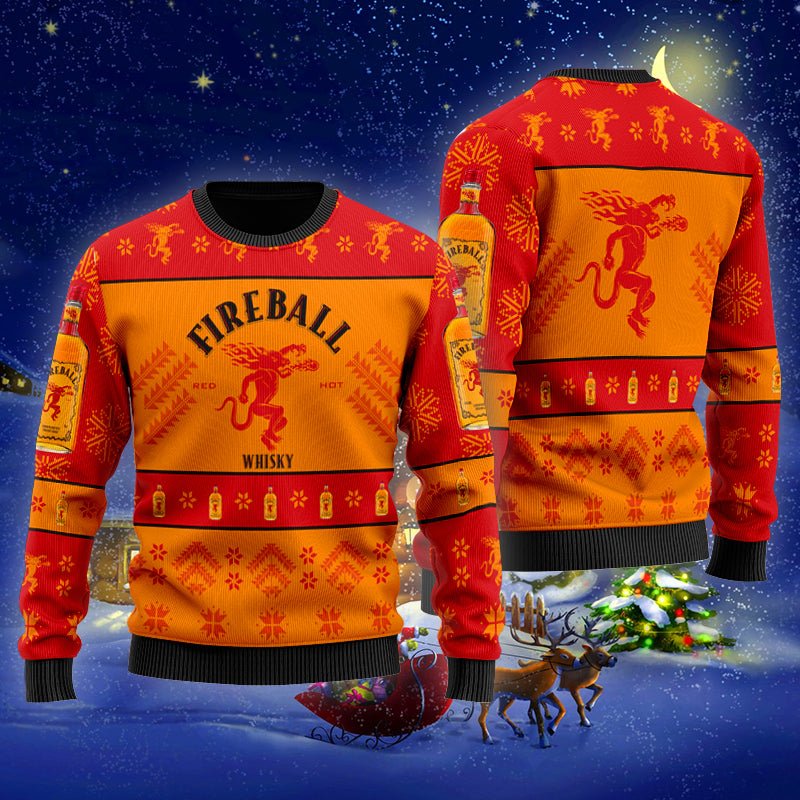 Fireball Xmas Ugly Sweater - WeCustomit