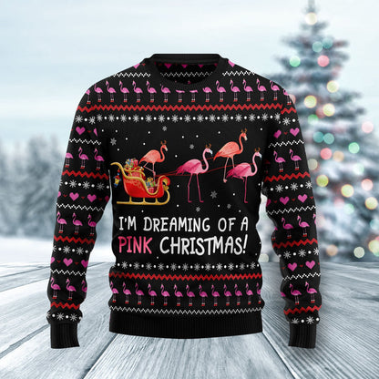 I’m dreaming of a Pink Christmas Ugly Christmas Sweater For Men & Women Christmas Gift Sweater US1265 - WeCustomit