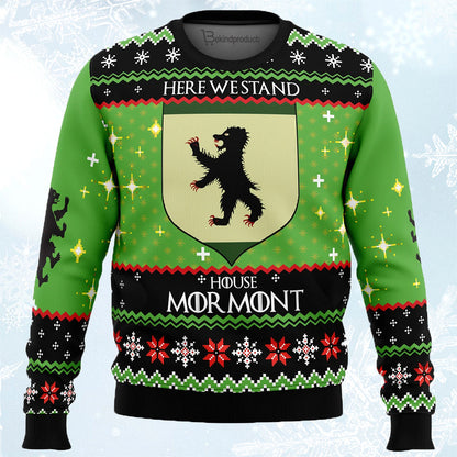 Game of Thrones House Mormont Ugly Christmas Sweater For Men & Women Christmas Gift Sweater PT838 - WeCustomit