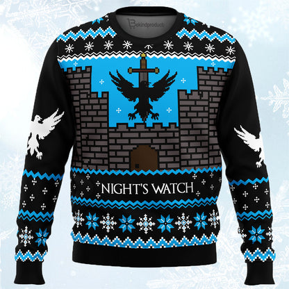 Game of Thrones Night’s Watch Ugly Christmas Sweater For Men & Women Christmas Gift Sweater PT453 - WeCustomit