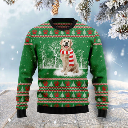 Dog Retriever Winter Ugly Christmas Sweater For Men & Women Christmas Gift Sweater US1529 - WeCustomit