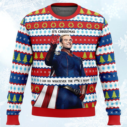 Homelander The Boys Ugly Christmas Sweater For Men & Women Christmas Gift Sweater PT262 - WeCustomit