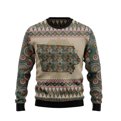 Mandala Ugly Christmas Sweater For Men & Women Christmas Gift Sweater US1303 - WeCustomit