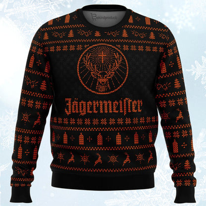 Jagermeister Ugly Christmas Sweater For Men & Women Christmas Gift Sweater BH142 - WeCustomit