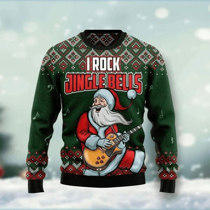 Jingle Bell Rock Ugly Christmas Sweater For Men & Women Christmas Gift Sweater US1227 - WeCustomit