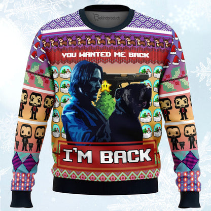 John Wick Ugly Christmas Sweater For Men & Women Christmas Gift Sweater BH422 - WeCustomit