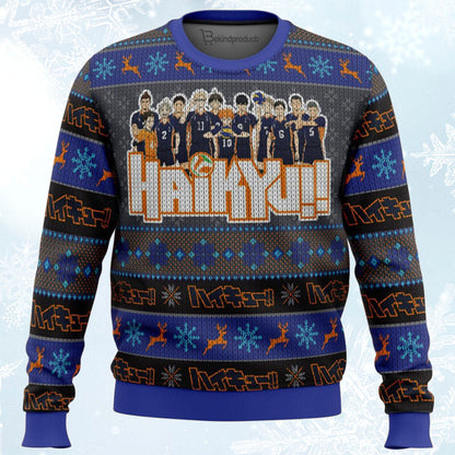 Karasuno High Haikyuu Ugly Christmas Sweater For Men & Women Christmas Gift Sweater BH456 - WeCustomit