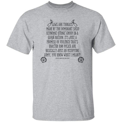 Laws Are Threats Dnd Shirt Funny Dungeon And Dragons Rpg Gamer Shirt - WeCustomit