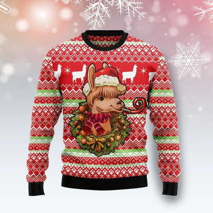 Llama Loves Ugly Christmas Sweater For Men & Women Christmas Gift Sweater US1310 - WeCustomit