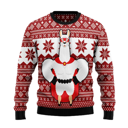 Llama Ugly Christmas Sweater For Men & Women Christmas Gift Sweater US1314 - WeCustomit