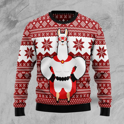 Llama Ugly Christmas Sweater For Men & Women Christmas Gift Sweater US1314 - WeCustomit