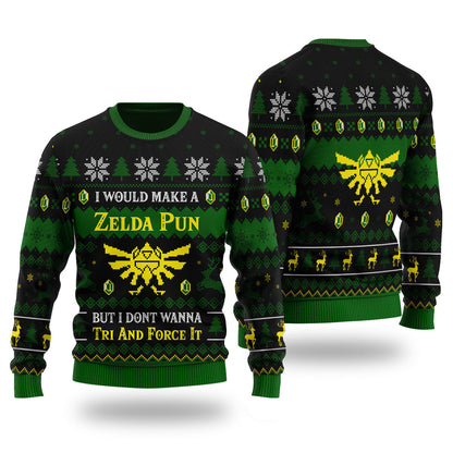 The legend of Zelda Ugly Christmas Sweater For Men & Women Christmas Gift Sweater PT2035 - WeCustomit