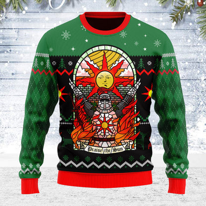 Praise The Sun Ugly Christmas Sweater For Men & Women Christmas Gift Sweater PT2020 - WeCustomit