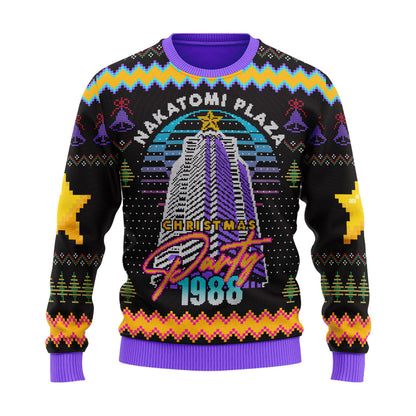 Nakatomi Plaza Party 1988 Ugly Christmas Sweater For Men & Women Christmas Gift Sweater PT2002 - WeCustomit