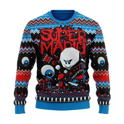 Super Mario Unisex Ugly Christmas Sweater For Men & Women Christmas Gift Sweater US3946 - WeCustomit