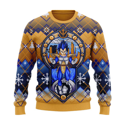 Dragon Ball Vegeta Unisex Ugly Christmas Sweater For Men & Women Christmas Gift Sweater US3957 - WeCustomit
