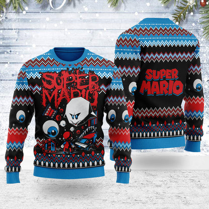 Super Mario Unisex Ugly Christmas Sweater For Men & Women Christmas Gift Sweater US3946 - WeCustomit