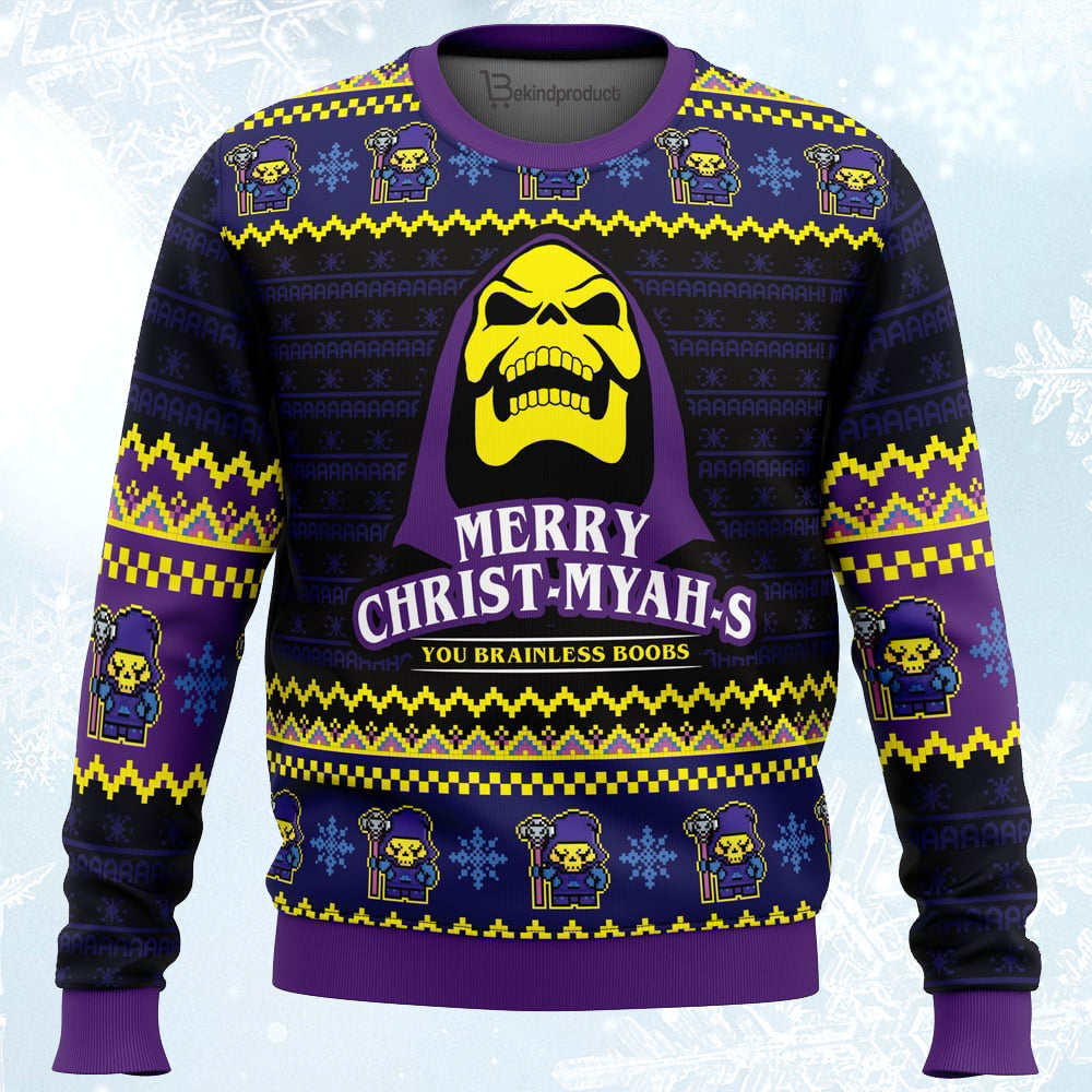 Merry Christ-Myah-S Ugly Christmas Sweater For Men & Women Christmas Gift Sweater PT389 - WeCustomit