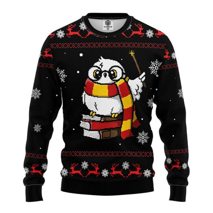 Magic Owl Har.ry Pot.ter Ugly Christmas Sweater For Men & Women Christmas Gift Sweater US4223 - WeCustomit