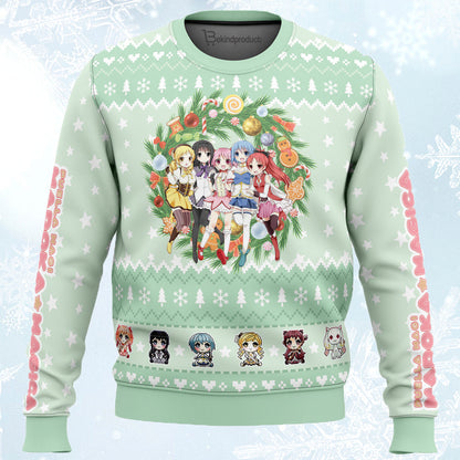 Magical-Girls-Puella-Magi-Madoka-Magica Ugly Christmas Sweater For Men & Women Christmas Gift Sweater PT459 - WeCustomit