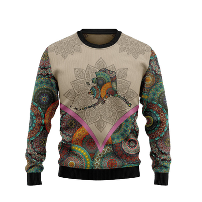 Mandala Ugly Christmas Sweater For Men & Women Christmas Gift Sweater US1328 - WeCustomit