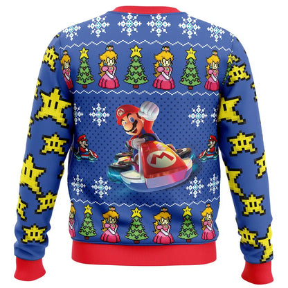 Zoom Into The Holidays With Mario Ugly Christmas Sweater For Men & Women Christmas Gift Sweater US4255 - WeCustomit