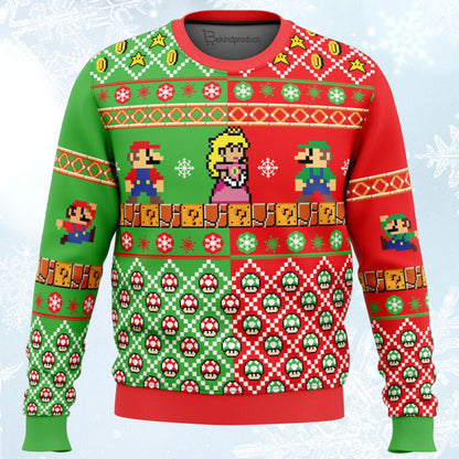 Mario Bros Ugly Christmas Sweater For Men & Women Christmas Gift Sweater BH334 - WeCustomit