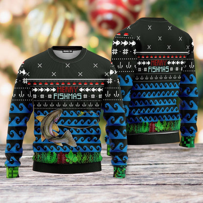 Merry Fishmas Ugly Christmas Sweater - WeCustomit