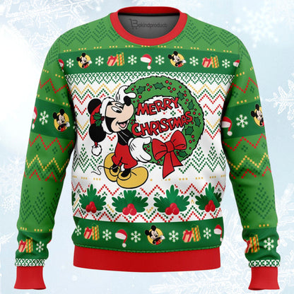 Merry Christmas Mic.key Mou.se Ugly Christmas Sweater For Men & Women Christmas Gift Sweater BH375 - WeCustomit